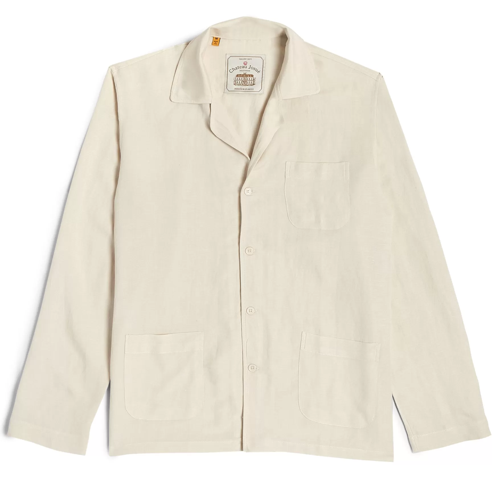 Shop Gallery Dept Chateau Josue Linen Pajama Top White