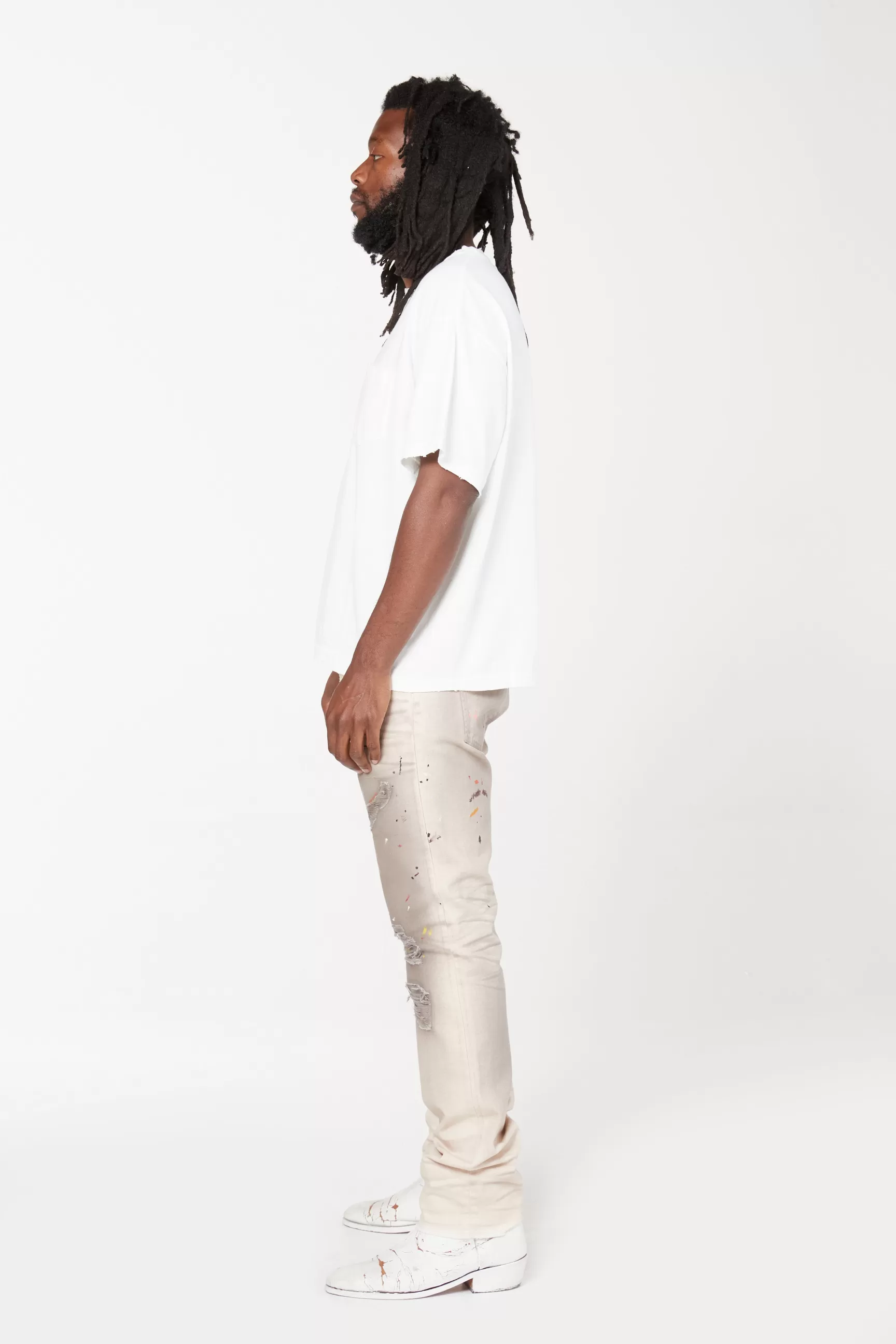 Discount Gallery Dept Plain Vintage Pocket Tee White
