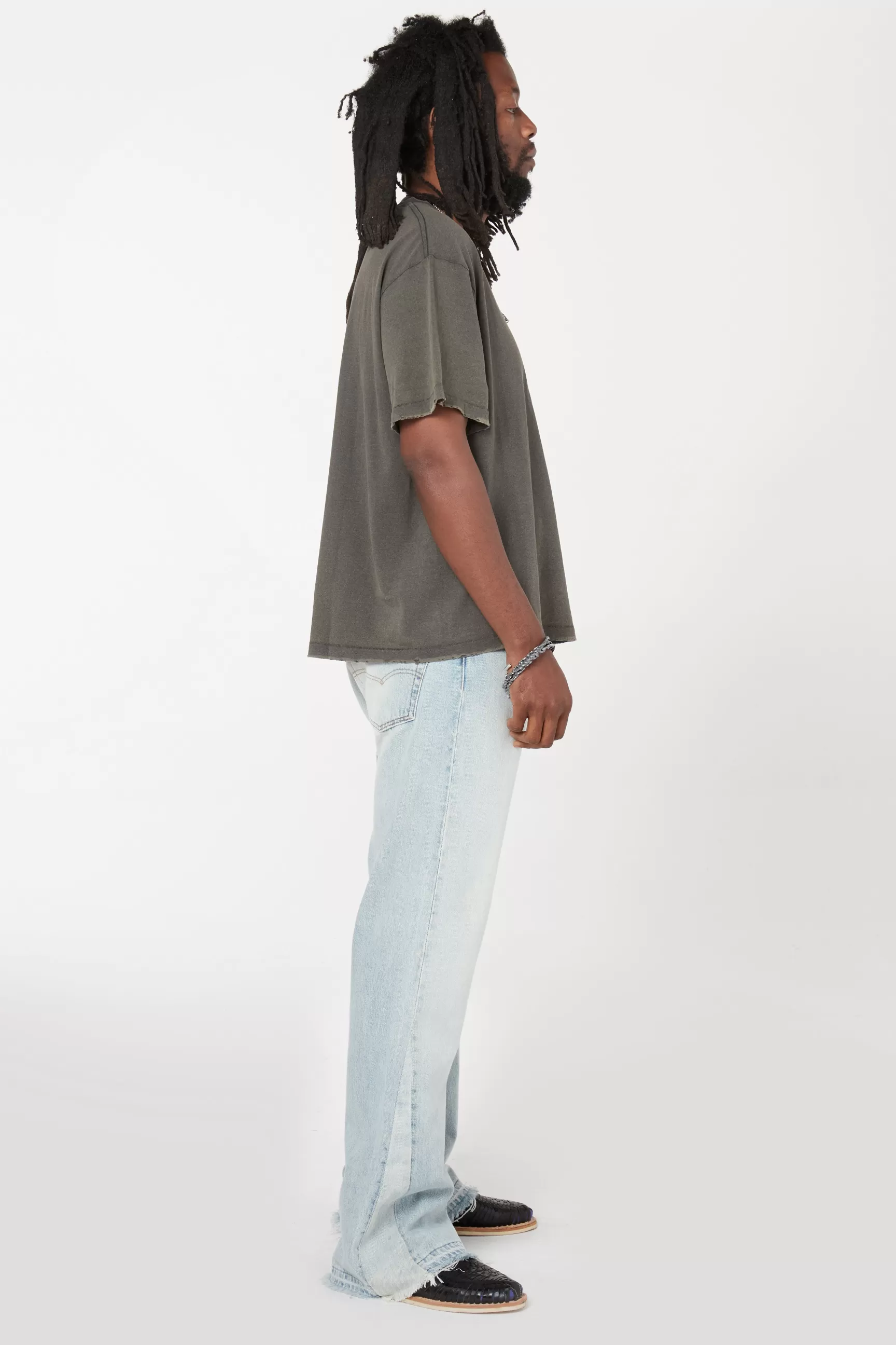 Clearance Gallery Dept Plain Vintage Pocket Tee Black